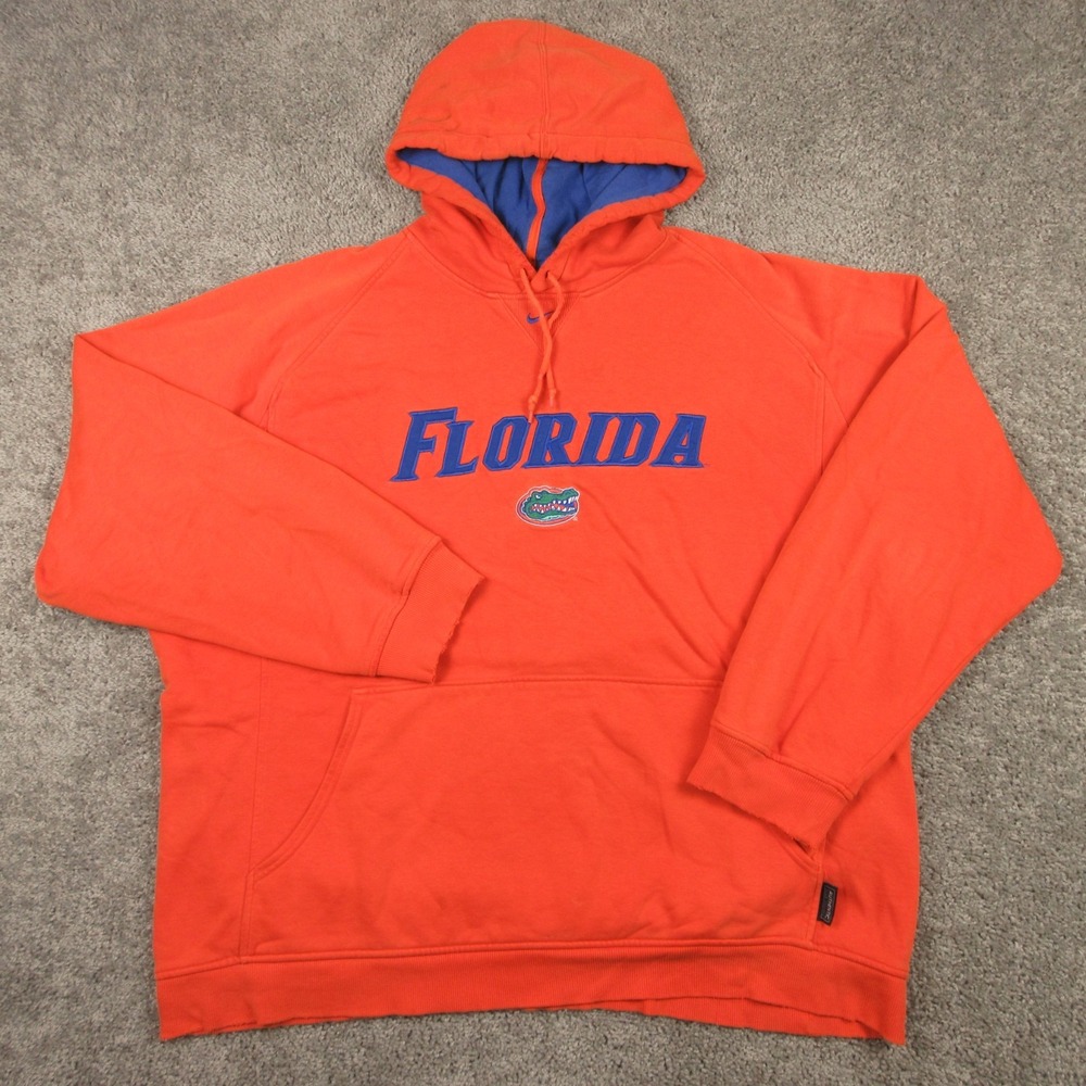 Vintage Florida Gators Sweater Mens 2XL Orage Hoodie Sweatshirt Nike Football